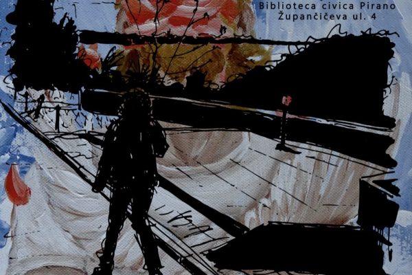 Modro-oranžna tišina, razstava risb in slik Mateje Pečar