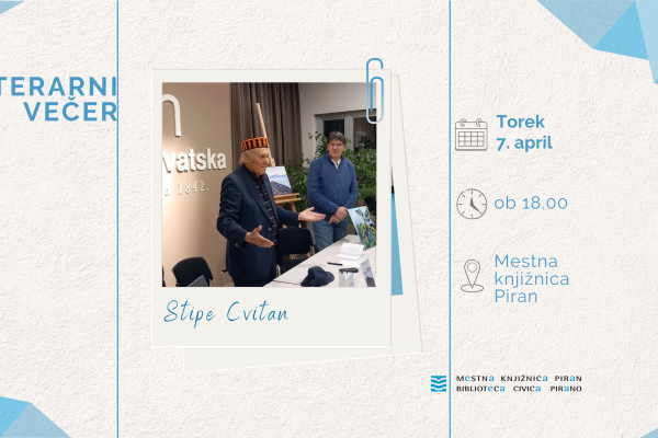 Pesniški večer: Stipe Cvitan